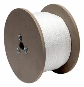 644491tv Richelieu America Ltd. Nylon Rope Solid Braided White 3/8- Inch X 400-ft. -644491tv