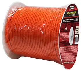 644621tv Richelieu America Ltd. 2 Pack Paracord Military Grade 550 Orange 5/32- Inch X 400-ft