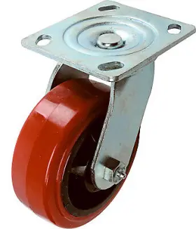 F22105 Richelieu America Ltd Red Poly Wheel Swivel Caster 5- Inch -f22105