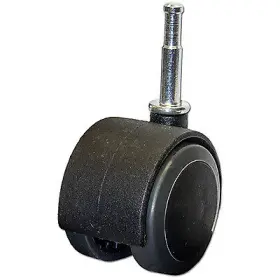 F24409tv Richelieu America Ltd 6 Pack Dual Wheel Caster Black With Gray Tread Wood Stem 2- Inch 2-pk