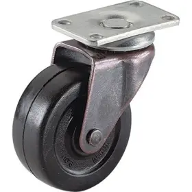 F24416tv Richelieu America Ltd 6 Pack Wheel Caster Soft Black Rubber With Copper Finish Plate 2- Inch 2-pk. F2441