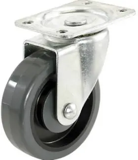 F25187 Richelieu America Ltd 6 Pack Poly Wheel Swivel Plate Caster 4- Inch