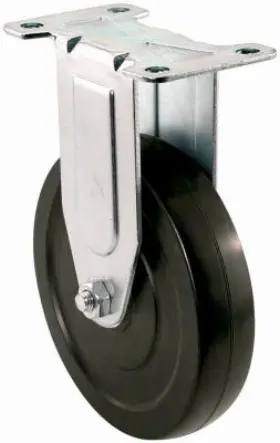F27281 Richelieu America Ltd 6 Pack Rigid Plate Caster Rubber Wheel 5- Inch