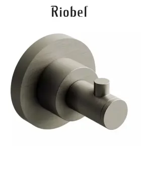 St0bn Riobel Star Single Robe Hook Brushed Nickel New In Box