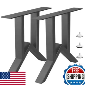 Rioychan B0c78mvtm9 19 Inch Metal Table Legs Heavy Duty Industrial Coffee Desk