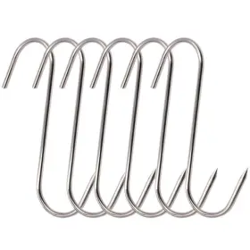 B07rngf2jg Rjwkaz 6pc 5 Inch Stainless Steel S Meat Hooks Poultry Bbq Smoker Grill Cooking