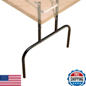 B001dsz300 Rockler 2 Folding Banquet Table Legs - Steel Black 24 Inch W X 29 H Non-slip