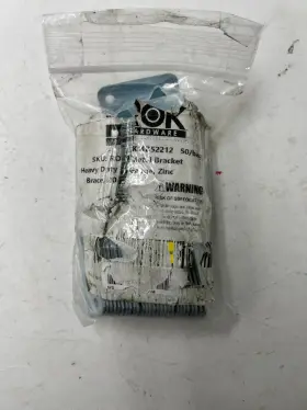 Rokmb52212 Rok Qty 50 Heavy Duty Metal Bracket Right Angle Brace 20 Gauge