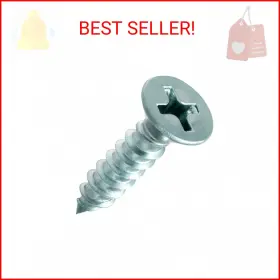Roks6x34fpczp Rok Super Value 100 Pack Hardware #6 X 3/4 Inch Flat Head Phillips Deep Thread Wood
