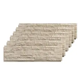 Roomtec 760580577216 6-packs Faux Stone Wall Covering Panels For Interior And Exterior Dec