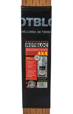 Rotbloc 040232027673 20 4x4 Post Wraps - Protects Against Rot
