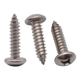 Mb-bc0303-100 Roycemart #10 X 3/4 Inch 100 Pack Stainless Steel Phillips Pan Head Silver