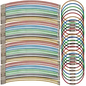 Wk-50c Royhoo 50pcs 5.9 Inch Steel Wire Keychain Colored Nylon Coated Stainless Metal Wi