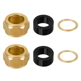 2-sbsg Rpbke Sight Glass Steamer Parts 5/8 Inch Id Gaskets Washers Brass Nuts Black Gold