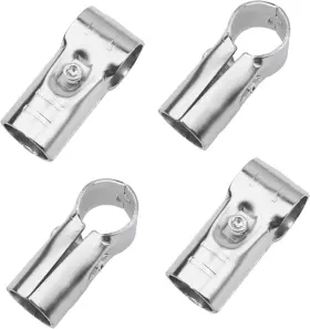 Rrina 705353358449 4pcs T Shape 1.1 Inch Lean Tube Connector Pipe Clamp Clip