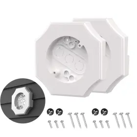 Rso003w Rsotone Vinyl Siding Mounting Blocks Outdoor Mount Kit Light Plate