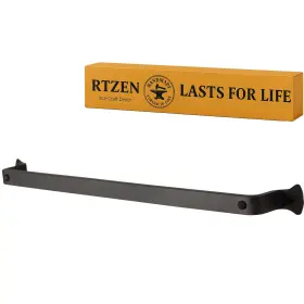 B0826rx8r2 Rtzen Farmhouse Bathroom Towel Holder - Wrought Iron Matte Metal Black Bar