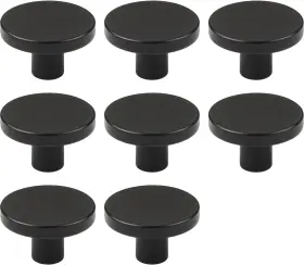 X0.78 Rzdeal 782429962656 8pcs 1.1 Inch Matte Black Solid Matt