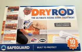 Safeguard Europe Ltd 060132765241 Dryrod Damp-proofing Rods - The Ultimate Rising Damp Treatment 10 Pack