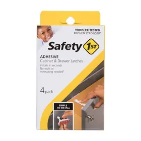 Hs310 Safety 1st 884392620516 2 Pack Adhesive Cabinet Latch 4-pk.