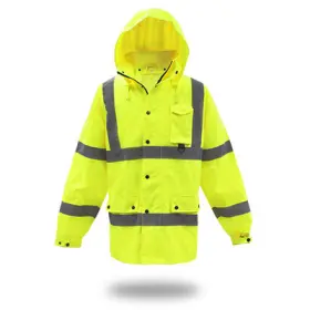 3nr60003x Safety Works Inc 3xl Yel Pu Rain Jacket -3nr60003x