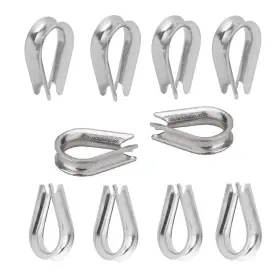 Byl191686675s Samidea 8mm 5/16 Inch Wire Rope Chain Thimble For Boat Rigging 304 Stainless Steel R
