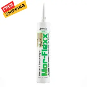 15016 Sashco Mor-flexx Textured Caulk White 10.5 Oz Pack Of 1