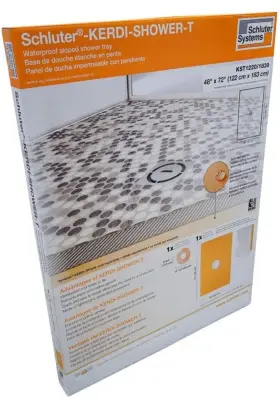 Kst1220 Schluter Kst1220/1830 Kerdi-shower-t - 48 Inch X 72 Shower Tray Center Drain Placement