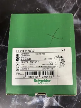 Lc1d18d7 Schneider 389110349412 Tesys Contactor 3 Poles Ac3 400v 7.5kw 42 Volt Ac