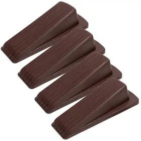 327001 Schroeder & Tremayne Inc. Heavy Duty Rubber Door Stopper For Residential And Commercial Use Brown 4.8