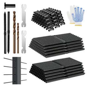 Weilanluosi-100 Sdfsdf Professional Cable Riling Complete Kit - 100-pack T316 1/8 Inch Black