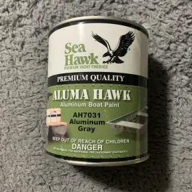 Ah7031 Sea Hawk Paints Aluma Boat Paint By 1 Quart .946 L Aluminum Grey