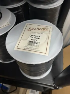 Btl-600-x Seaboard Twine Black Unglazed Trickline Rope - 600 Ft X 1/8 Inch Theatrical Tie Line Heavy Duty
