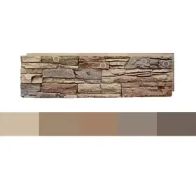 Mpn-303940502987 See Details Stacked Stone Desert Sunrise Composite Faux Siding Panel - 12 Inch X 42