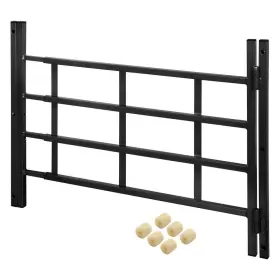 S-4775 Segal Bwe Window Security Bars 38 Inch Wx21 H Hinged 4-bar Guard With Expandable Black