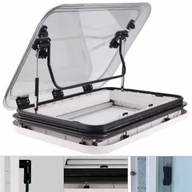 Mg16sl Senderpick 3 Sizes Aluminum Skylight Roof Vent Hatch Fit Caravan Rv 800 /700/500 X 500 Mm