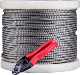 Rc-500 Senmit 710654127977 1/8 Stainless Steel Aircraft Wire Rope For Deck Cable 500 Feet Silver