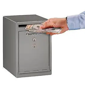 Uc-039k Sentrysafe Uc039k Under Counter Drop Slot Safe - 8 Inch W X 10-5/16 D 12 H Gray