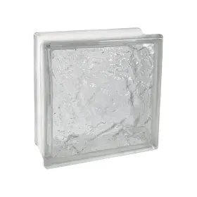 Ic883 Seves Cortina/ice Pattern Glass Block 7.75 Inch W X D 3.12 T Clear 10-pack