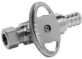 23057lf Sharkbite Straight Stop Valve 1/2 Inch Brass Barb Insertx3/8 O.d. Compression -
