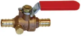 24612lfa Sharkbite/cash Acme Ball Valve With Drain Lead Free .5 X .5- Inch Brass Barb