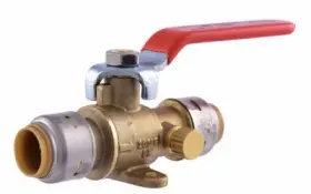 Ur24615a Sharkbite Ball Valve With Drain 1/2 Inch -