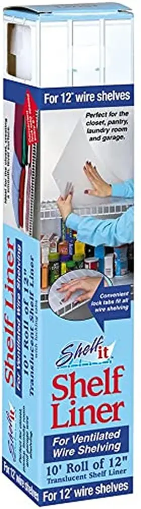 Shelf-it 415946742250 Liner For 12ft Wire Shelving With Locking Tabs 2-pack