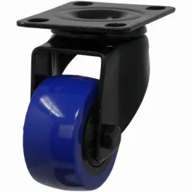 3657 Shepherd Blue Diamond Tpu Wheel Caster 2- Inch D Double Ball Bearing Swivel 135-lb. Load Ca