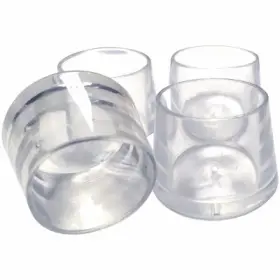 6213 Shepherd Hdwe. Prod. Llc. 6 Pack Elastomer Leg Tips 1-1/8 Inch Clear Thermoplastic 4-pk