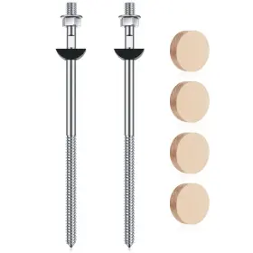 Ri-shimeyao-2478 Shimeyao 2 Set Wood Newel Mounting Kit Post Fastener Installation F