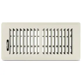 Shoemaker Manufacturing 884881887444 4x10 Floor Register Khaki Light Heavy Duty Metal Vent Co