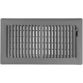 Shoemaker Manufacturing 884881887796 6x12 Floor Register Storm Gray Heavy Duty Metal Vent Cov
