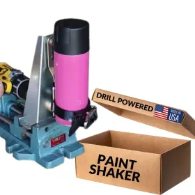 Shaker-1-fba Shootingtargets7 Spray Can Paint Shaker Mixer - Drill Powered Silver / Black