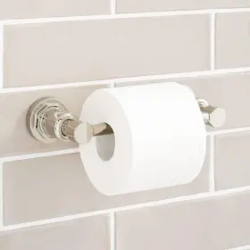 Signature Hardware 195925626340 Greyfield Toilet Paper Holder - Polished Nickel